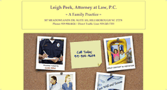 Desktop Screenshot of leighpeeklaw.com